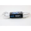 Axis 3prong 3outlet Wallhugger Indoor Grounded Extension Cord, 8 Feet, white 45505